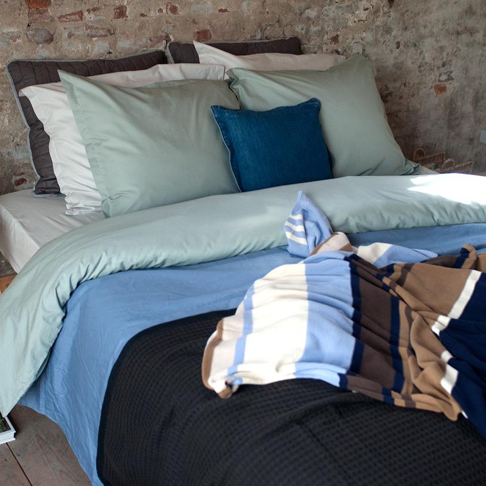 DOMMELIN - Katoen Percal 400TC Dekbedovertrek Lichtgroen Dekbedovertrek DOMMELIN