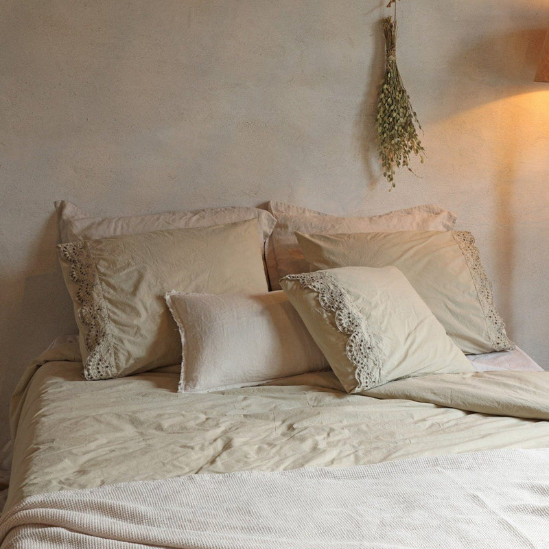 VENCE - Katoen Satijn Dekbedovertrek Taupe Dekbedovertrek HOUSE IN STYLE