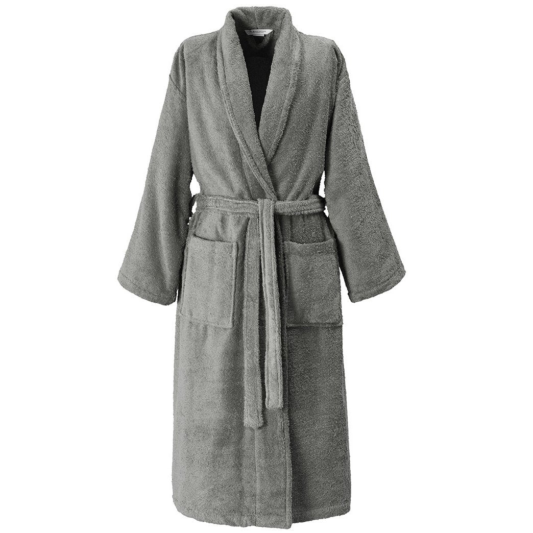 Badjas - Etrusk 100% katoen Unisex Grey Badjas KAYORI S Grijs