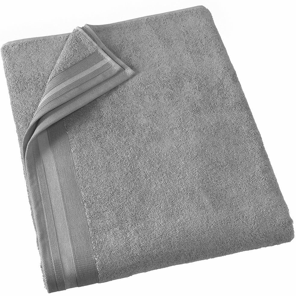 WASHANDJES (6x) - Contessa Steel grey 16 x 21cm Washandje DE WITTE LIETAER Badlaken 100 x 150cm/1 Antraciet