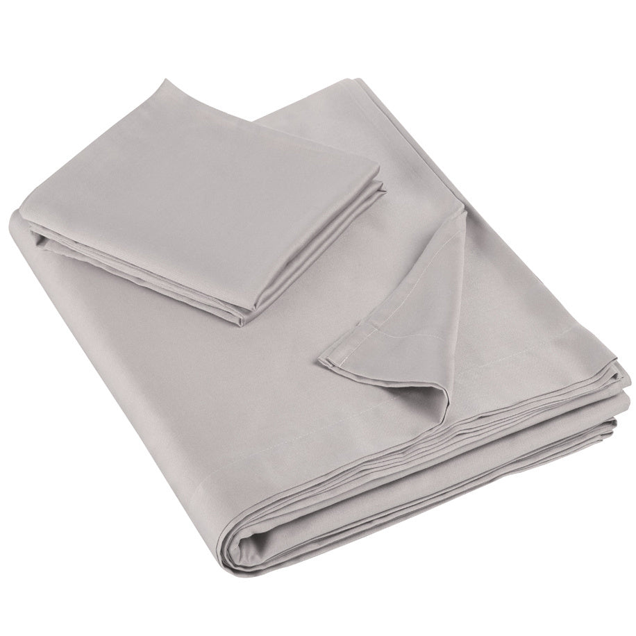 Lakenset Olivia Katoen Satijn 250TC Dove Grey