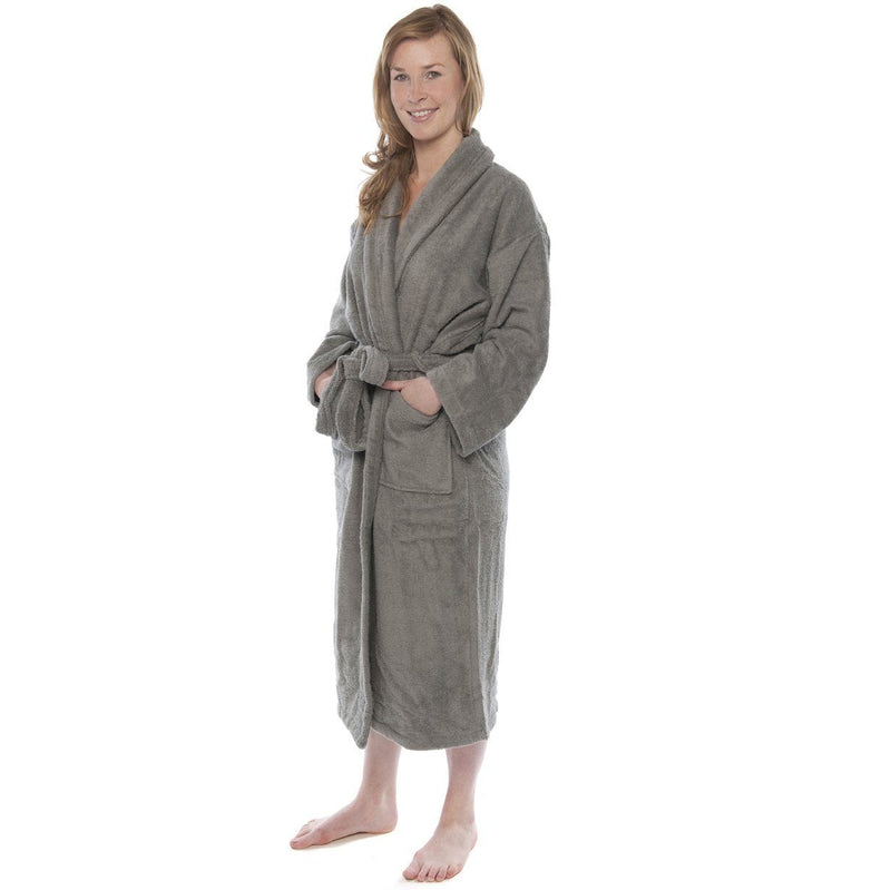 Badjas - Etrusk 100% katoen Unisex Grey Badjas KAYORI