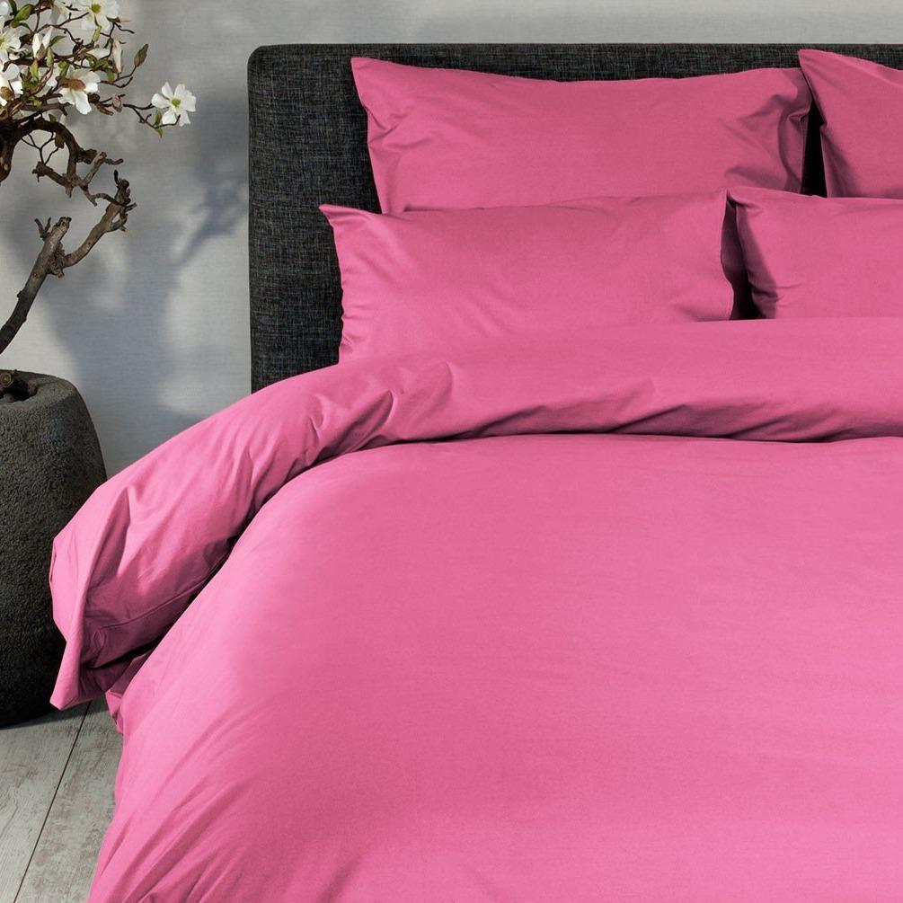 DOMMELIN - Katoen Percal 200TC Dekbedovertrek Fuchsia Dekbedovertrek DOMMELIN 140 x 200/220cm (+1 sloop) Fuchsia-578