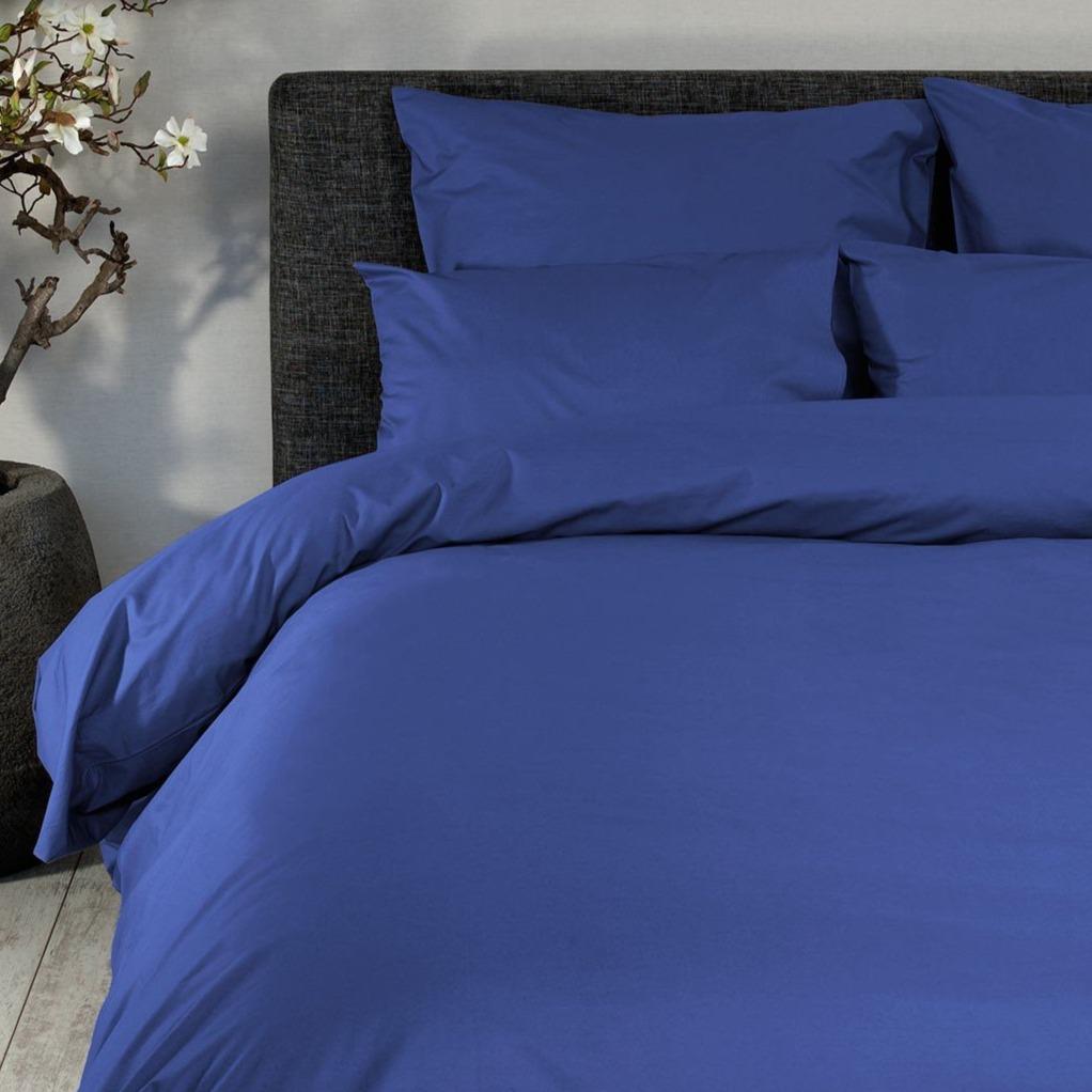 DOMMELIN - Katoen Percal 200TC Dekbedovertrek Jeansblue Dekbedovertrek DOMMELIN 140 x 200/220cm (+1 sloop) Jeansblue-576