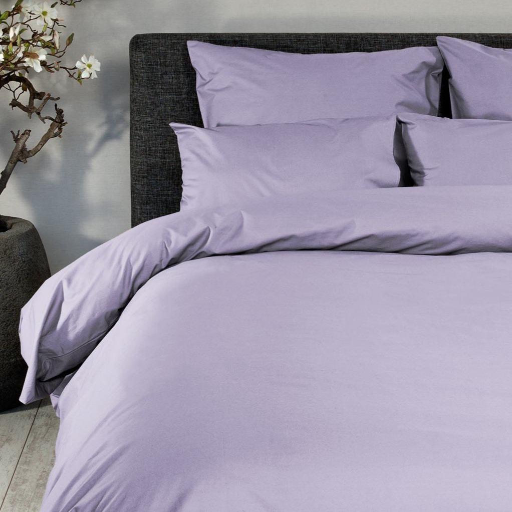 DOMMELIN - Katoen Percal 200TC Dekbedovertrek Lila Dekbedovertrek DOMMELIN 140 x 200/220cm (+1 sloop) Lila-581