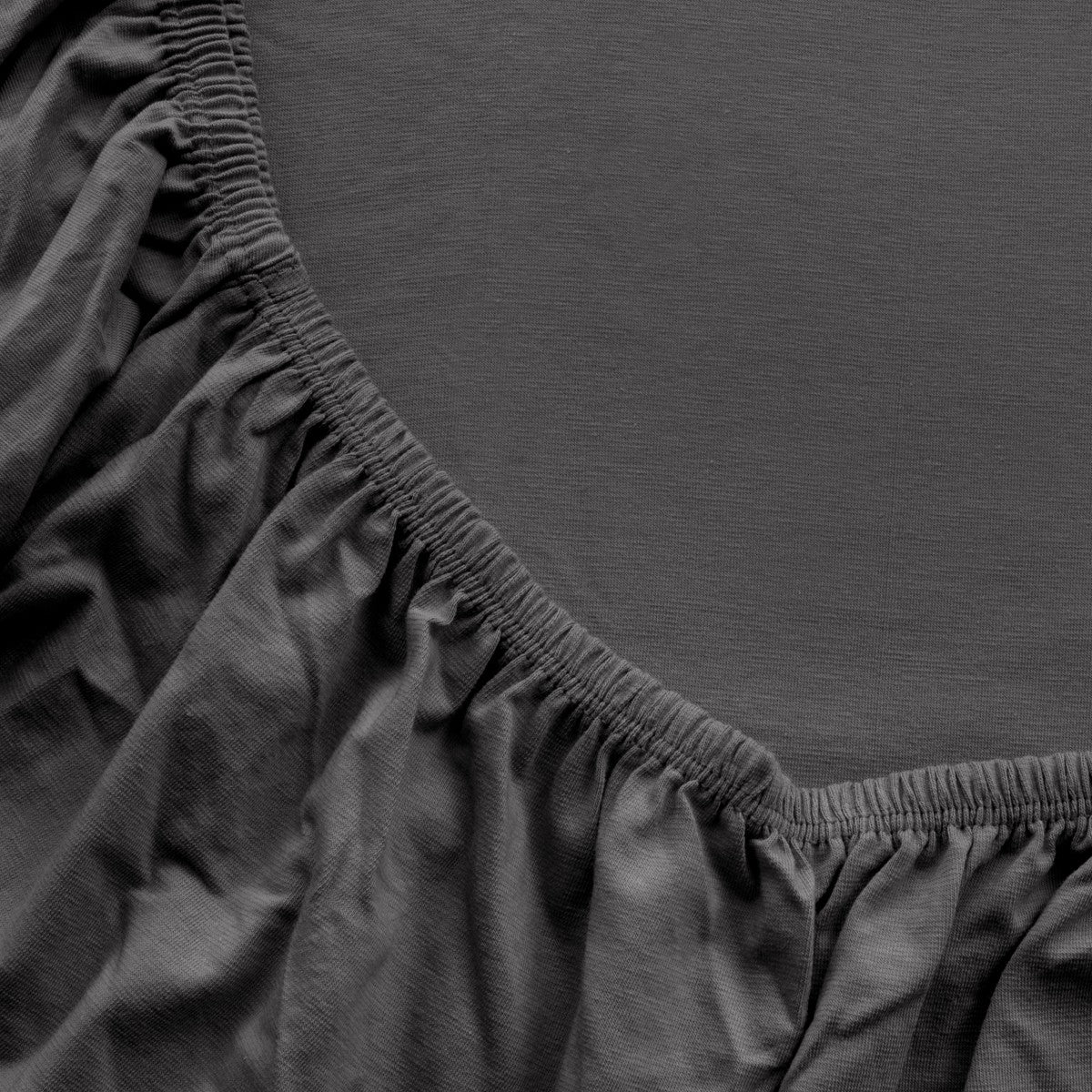 Hoeslaken Jersey Deluxe 30 cm Antraciet