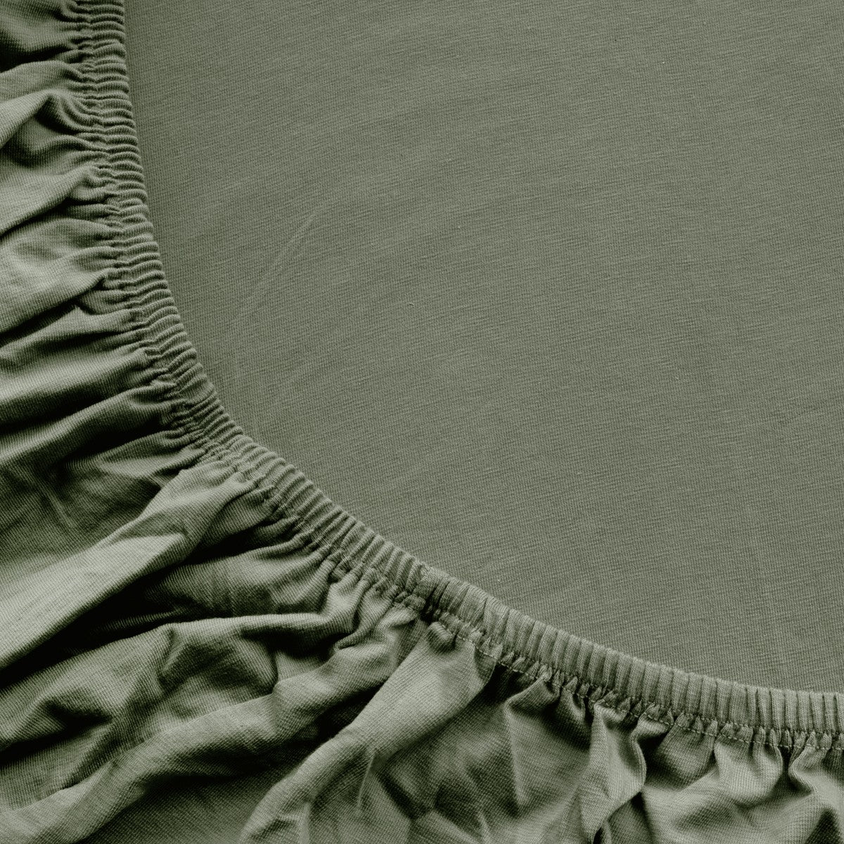 Hoeslaken Jersey Deluxe 30 cm Rietgroen