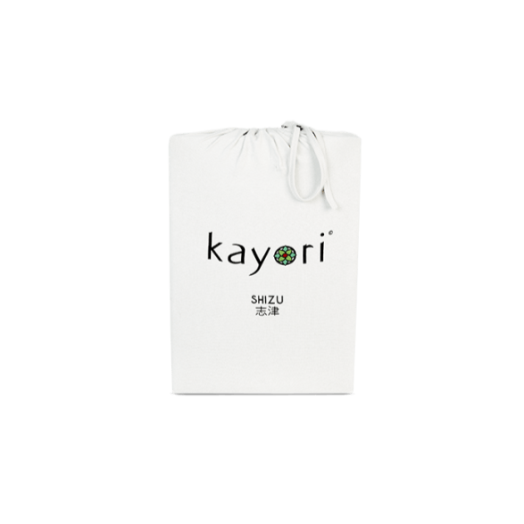 HOESLAKEN - Shizu Stretch Jersey hoeslaken KAYORI 90/100 x 200/220 cm offwhite