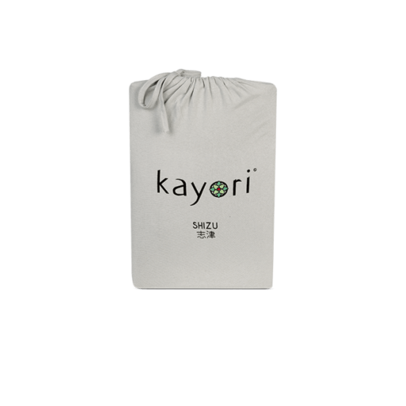 HOESLAKEN - Shizu Stretch Jersey hoeslaken KAYORI 90/100 x 200/220 cm zand