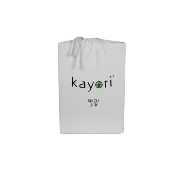 TOPPER Hoeslaken - Shizu Katoen Percal (12cm) Zilvergrijs topper hoeslaken KAYORI