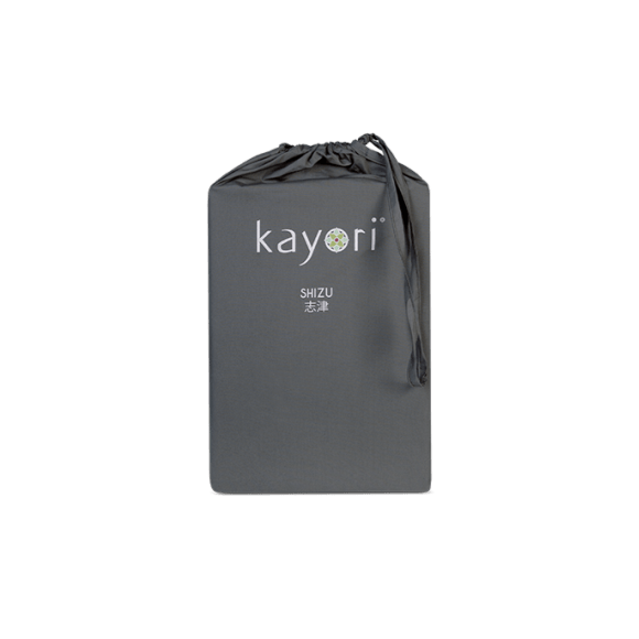 TOPPER Hoeslaken - Shizu Katoen Percal (12cm) Zilvergrijs topper hoeslaken KAYORI