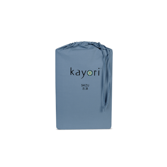 TOPPER Hoeslaken - Shizu Katoen Percal (12cm) Zilvergrijs topper hoeslaken KAYORI