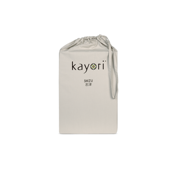 TOPPER Hoeslaken - Shizu Katoen Percal (12cm) Zand topper hoeslaken KAYORI