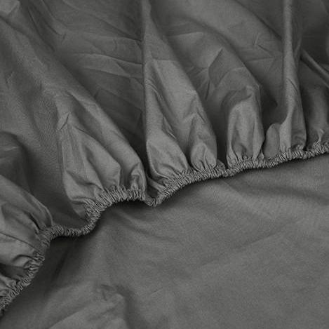 TOPPER Hoeslaken - Shizu Katoen Percal (12cm) Taupe topper hoeslaken KAYORI