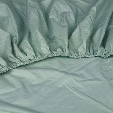 TOPPER Hoeslaken - Shizu Katoen Percal (12cm) Zand topper hoeslaken KAYORI