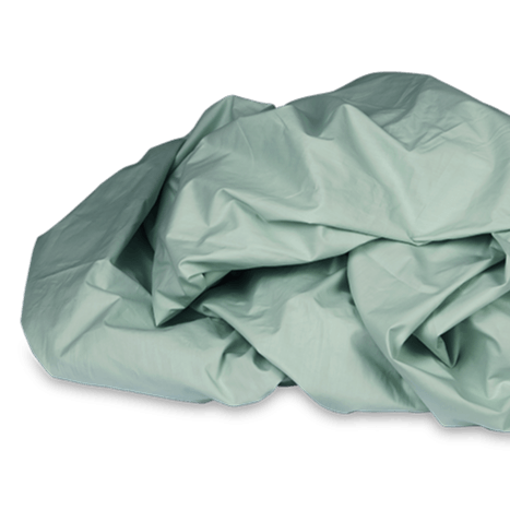 TOPPER Hoeslaken - Shizu Katoen Percal (12cm) Zilvergrijs topper hoeslaken KAYORI