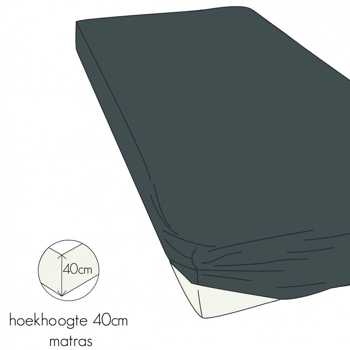 HOESLAKEN - Shizu Stretch Jersey hoeslaken KAYORI
