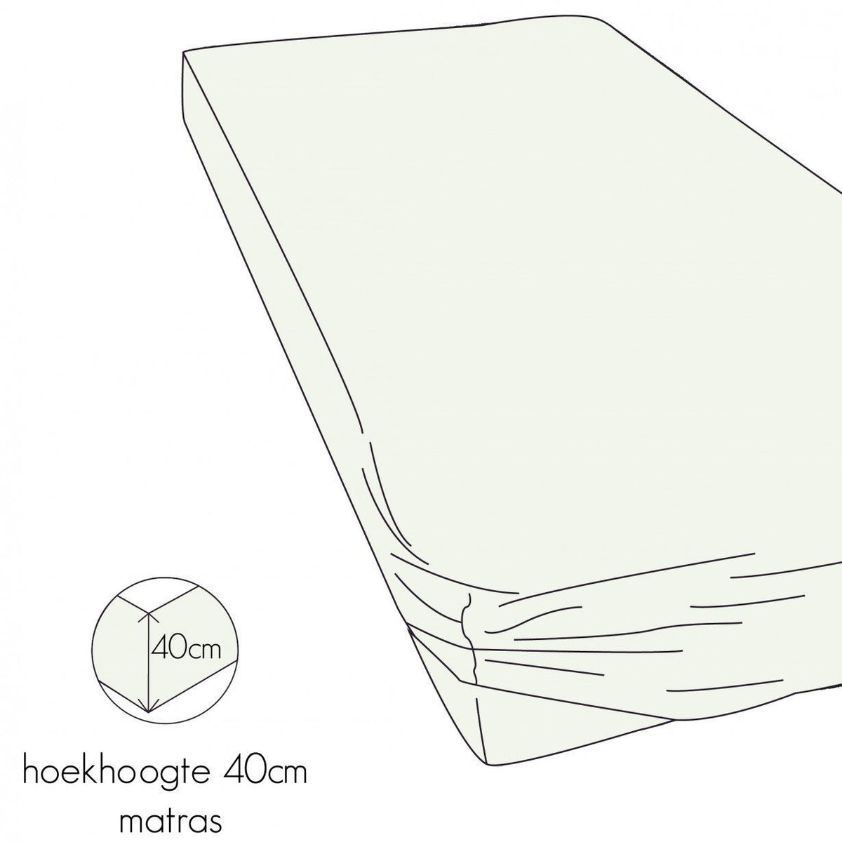 HOESLAKEN - Shizu Stretch Jersey hoeslaken KAYORI