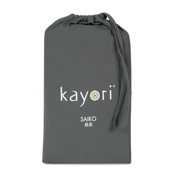 SPLIT-TOPPER Hoeslaken - Saiko Jersey Katoen Antraciet 12 cm