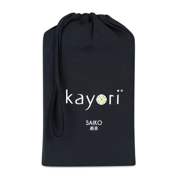 SPLIT-TOPPER Hoeslaken - Saiko Jersey Katoen Zwart 12 cm
