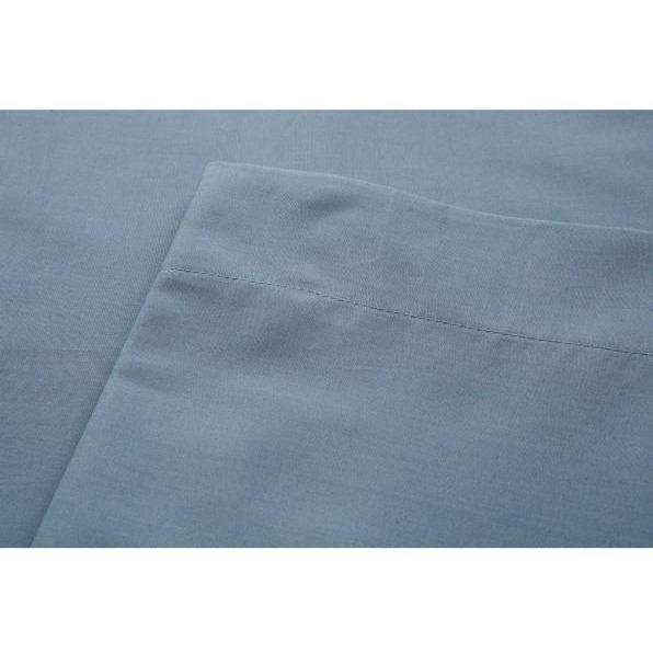 LAKEN - Shizu Bio Katoen Percal laken KAYORI 160 cm x 260 cm blauw