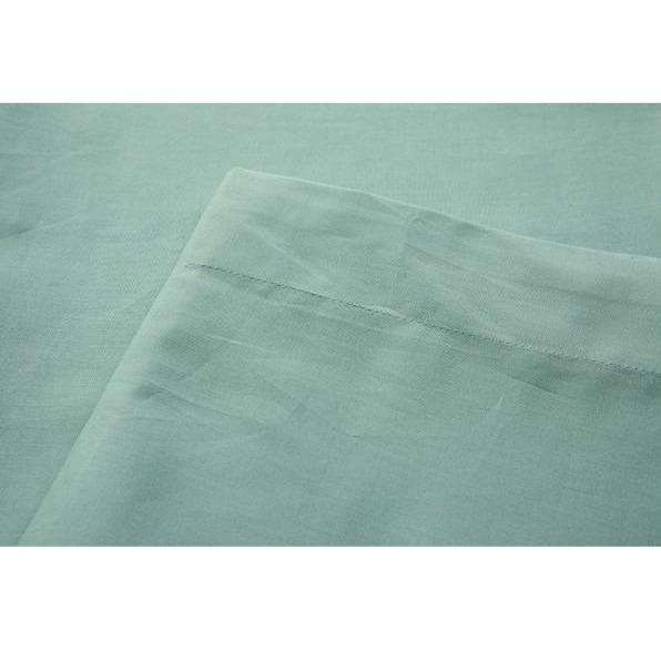 LAKEN - Shizu Bio Katoen Percal laken KAYORI 160 cm x 260 cm groen