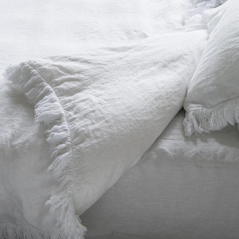 LOULOU - Linnen en katoen satijn dekbedovertrek Dekbedovertrek PASSION FOR LINEN