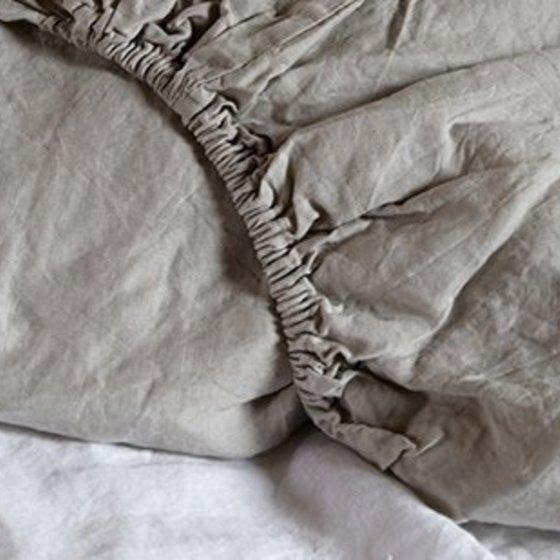 HOESLAKEN Linnen - Maxime Hoeslaken PASSION FOR LINEN 90-200 cm Zand