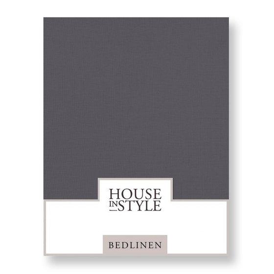 LAKEN - Remy 100% gewassen linnen (168gsm) laken PASSION FOR LINEN 280-290 cm grey blue