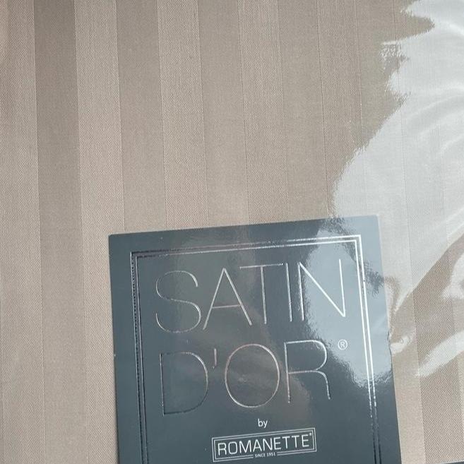 SATIJNSTREEP - Katoen Satijn dekbedovertrek Dekbedovertrek SATIN D'OR