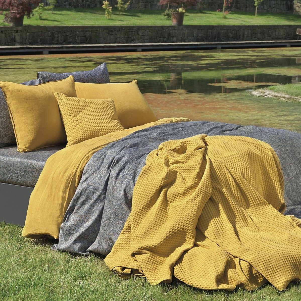 STELVIO - Katoen-Satijn (400TC) Dekbedovertrek Rood Dekbedovertrek DOMMELIN 140 x 200/220cm (+1 sloop) Antra Grijs