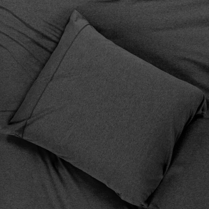 KUSSENSLOOP - Tumba Katoen Jersey met Aloë Vera finish kussensloop HOUSE IN STYLE 40-80 cm dark_grey