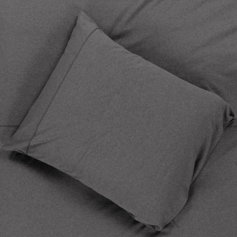 KUSSENSLOOP - Tumba Jersey Aloë Vera finish Grijs Kussensloop basic HOUSE IN STYLE 40-80 cm Grijs