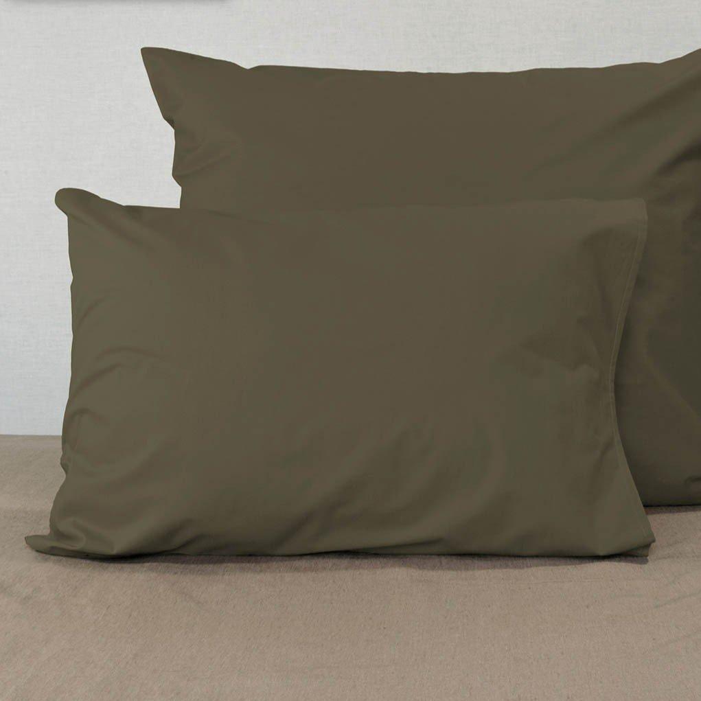 DOMMELIN - Katoen Percal 200TC Dekbedovertrek Olijfgroen Dekbedovertrek DOMMELIN