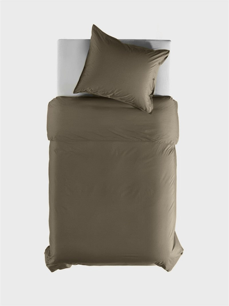 PERCALE - Luxe katoen Dekbedovertrek Pine Taupe