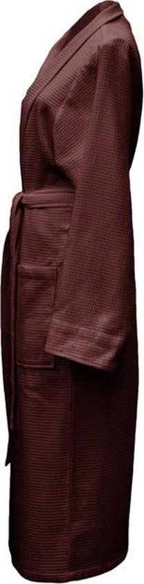 * Badjas lang Bistro Unisex Bordeaux Rood Formaat L