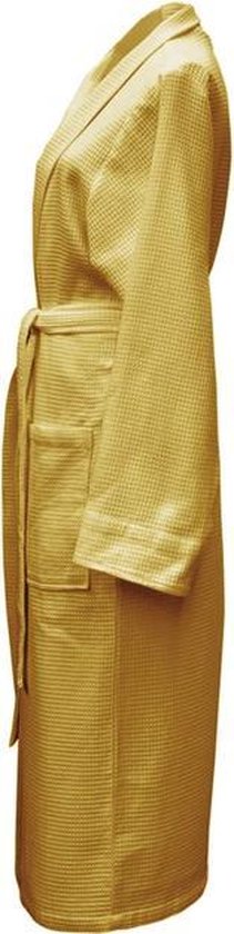 * Badjas lang Bistro Unisex Curry Yellow Formaten M & L