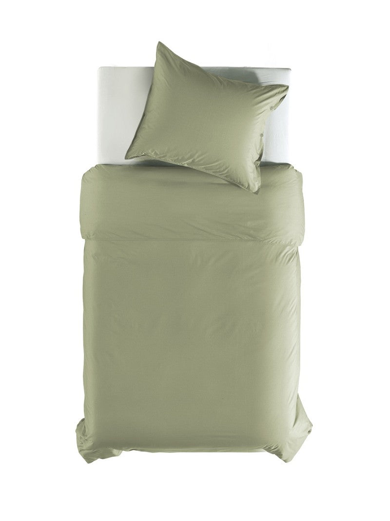 PERCALE - Luxe katoen Dekbedovertrek Silent Green