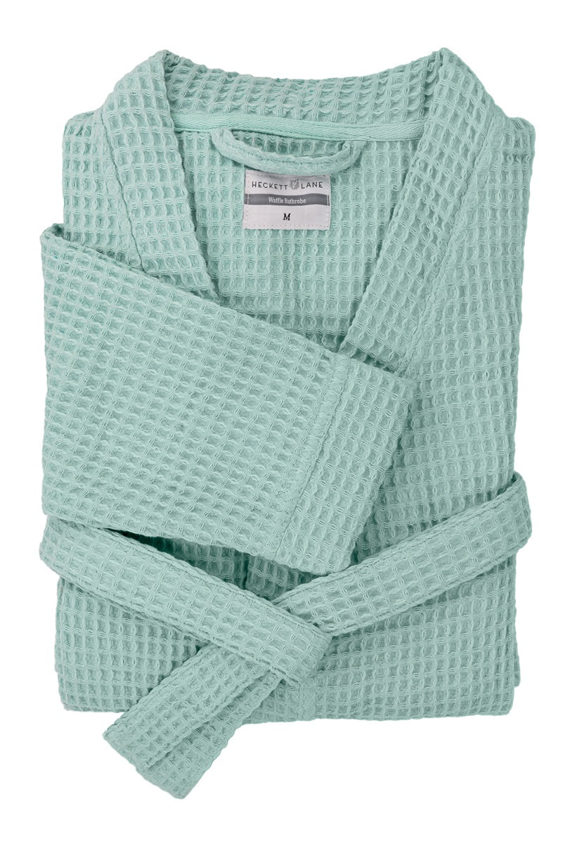 Badjas lang Wafel katoen Unisex Sea Green