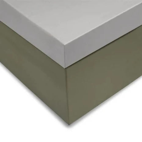 TOPPER HOESLAKEN - Satinado Katoen Satijn Ash Grey 12 cm