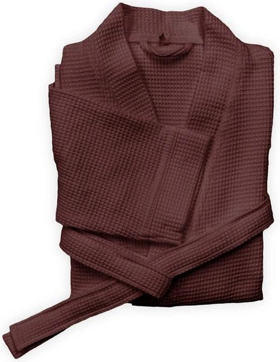 * Badjas lang Bistro Unisex Bordeaux Rood Formaat L