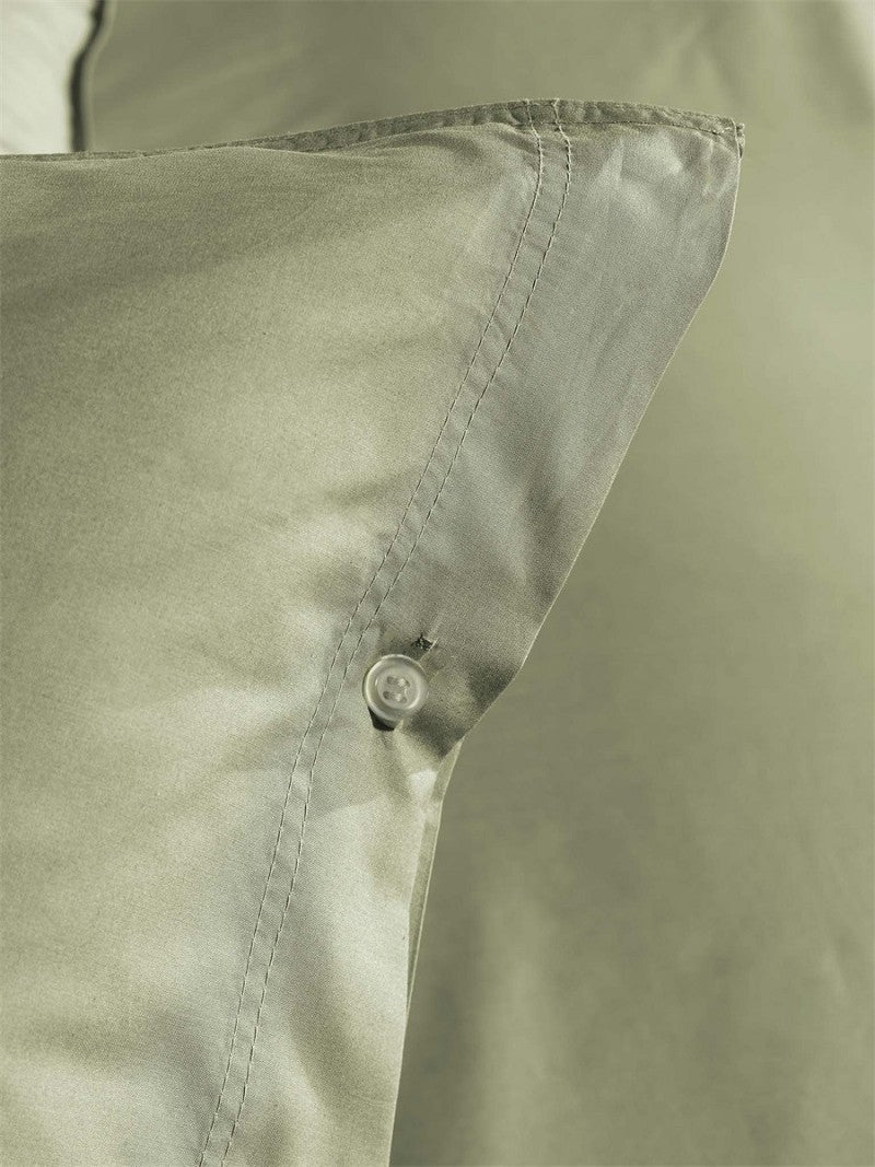 PERCALE - Luxe katoen Dekbedovertrek Silent Green