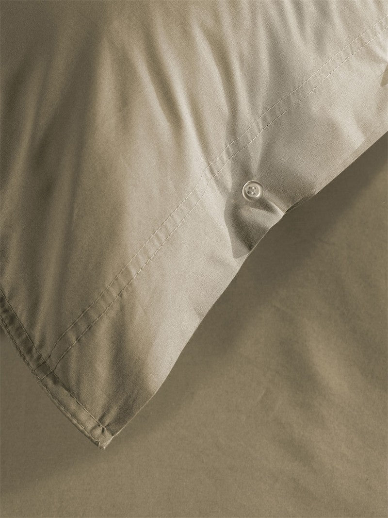 PERCALE - Luxe katoen Dekbedovertrek Safari Sand