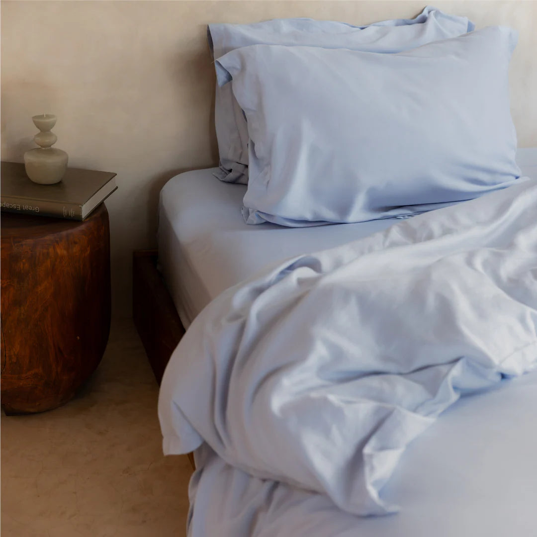 Kussensloop Tencel™ Twill Lichtblauw