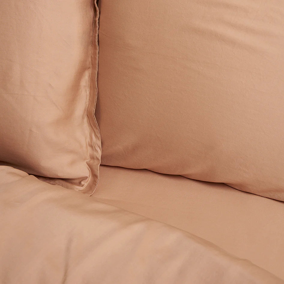 Dekbedovertrek Tencel™ Twill Peach
