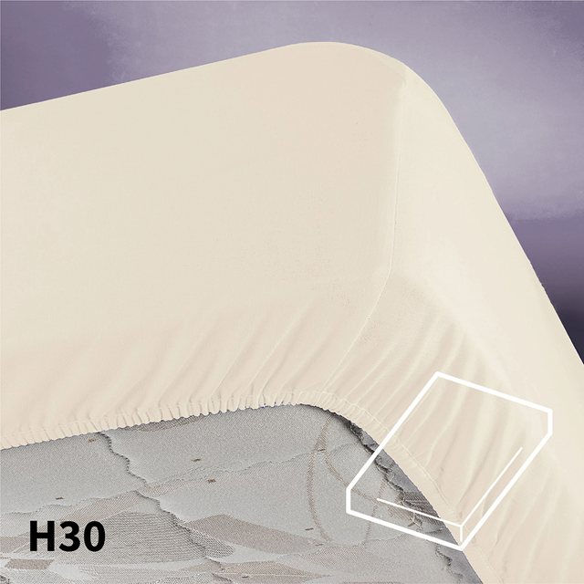 Hoeslaken Molton Stretch Matrasbeschermer 30 cm
