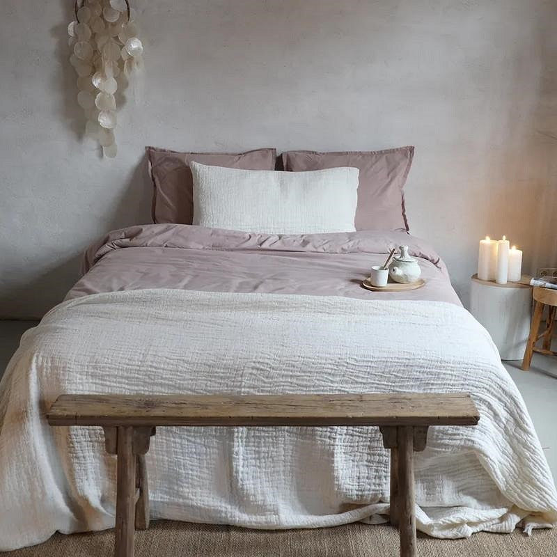 Dekbedovertrek Amsterdam Katoen Percal 300TC Dark Powder