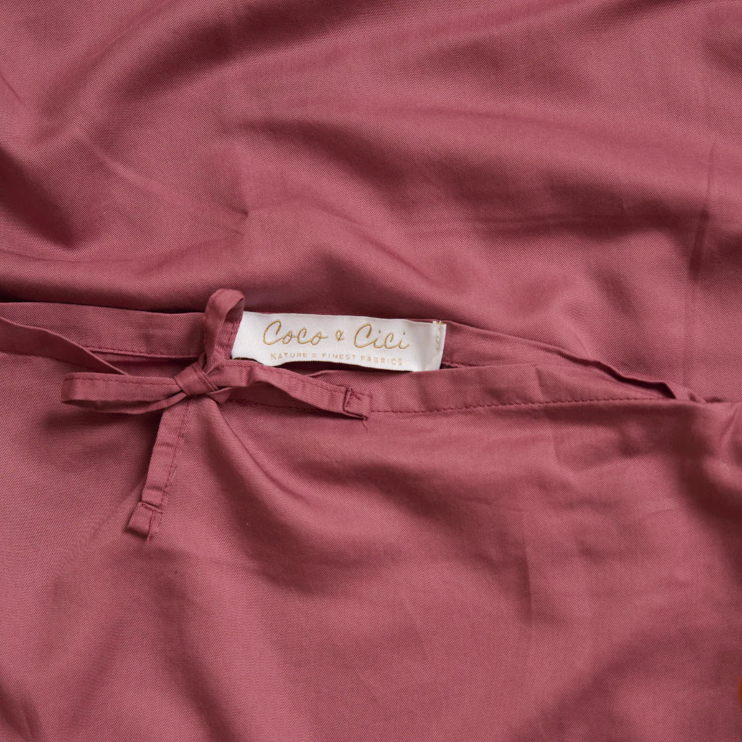 Kids Dekbedovertrek Tencel™ Twill Dusty Rose
