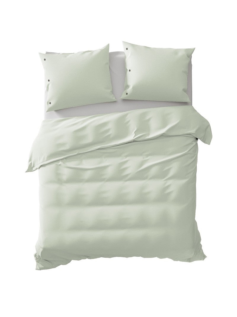 PERCALE - Luxe katoen Dekbedovertrek Ice Green