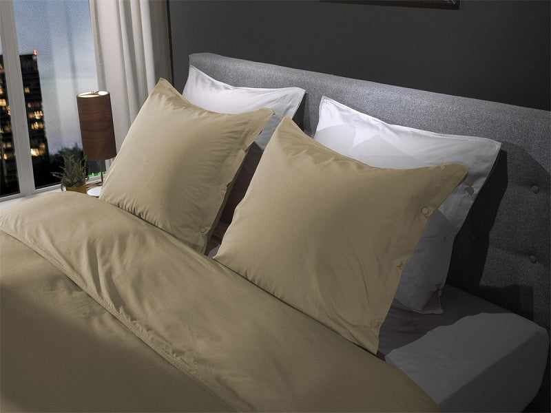 PERCALE - Luxe katoen Dekbedovertrek Safari Sand